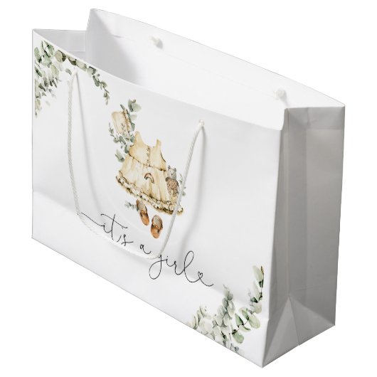 Eucalyptus boho kinderkamer kleding Het is een mei Groot Cadeauzakje (Voorkant Gekanteld)