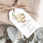Eucalyptus boho kinderkamer regenbogen baby meisje cadeaulabel