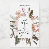 Eucalyptus Boho Modern Eucalyptus Etiket voor aang (Enkel label)