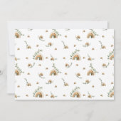 Eucalyptus Boho Rainbow Genderneutraal Baby shower Kaart (Achterkant)