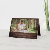 Eucalyptus Boog Foto Rustieke Hout QR Code Trouwen (Voorkant)