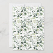 Eucalyptus Books & Brews Coffee Bridal Shower Kaart (Achterkant)