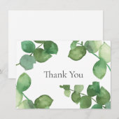 Eucalyptus Bos Begroeiing Dank U Bedankkaart (Voorkant / Achterkant)