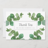 Eucalyptus Bos Bruiloft Bedankt (Voorkant)