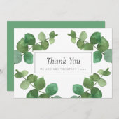 Eucalyptus Bos Bruiloft Bedankt (Voorkant / Achterkant)