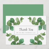 Eucalyptus Bos Bruiloft Bedankt (Voorkant / Achterkant)