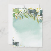 Eucalyptus Bosdieren Baby Shower Kaart (Achterkant)