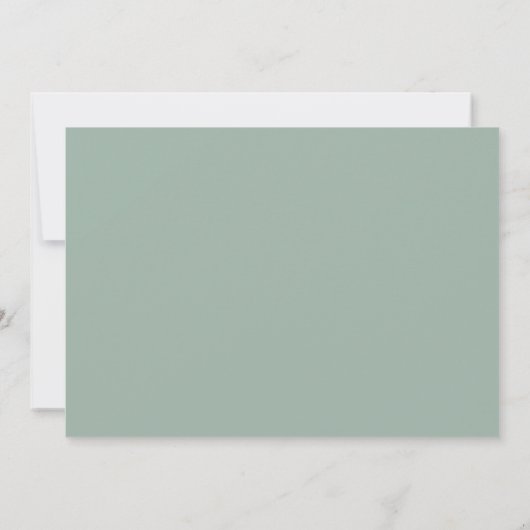 Eucalyptus Botanical Foliage Script Save The Date (Achterkant)