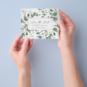 Eucalyptus botanical folium modern flyer (Hand)