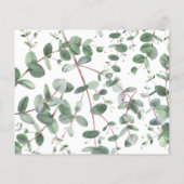 Eucalyptus botanical folium modern flyer (Achterkant)
