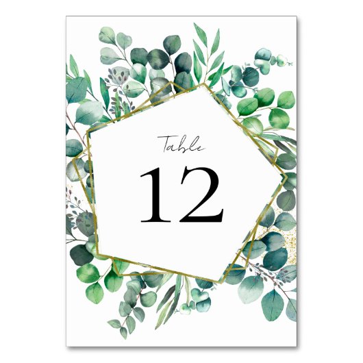 Eucalyptus Botanical Garden Greenery Wedding Kaart (Voorkant)