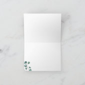 Eucalyptus Botanical gevouwen bedankkaart (Binnen)