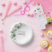 Eucalyptus Botanical Greenery Baby shower Papieren Kommen (Feest)