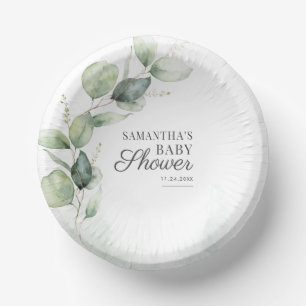 Eucalyptus Botanical Greenery Baby shower Papieren Kommen