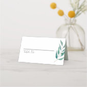 Eucalyptus Botanical Greenery Garden Wedding Plaatskaartje (Voorkant)