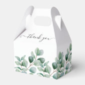 Eucalyptus Botanical Greenery Wedding Bedankdoosjes (Achterkant)