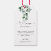 Eucalyptus Botanical Greenery Wedding Cadeaulabel (Voorkant)