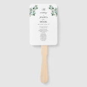 Eucalyptus Botanical Greenery  Wedding Handwaaier (Voorkant)