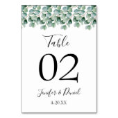 Eucalyptus Botanical Greenery Wedding Kaart (Voorkant)