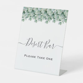 Eucalyptus Botanical Greenery Wedding Reclamebord Met Voetstuk