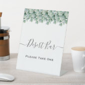 Eucalyptus Botanical Greenery Wedding Reclamebord Met Voetstuk (Insitu)