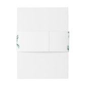 Eucalyptus Botanical Greenery Wedding Uitnodigingen Wikkel (Achterkant Voorbeeld)