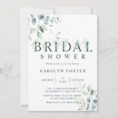 Eucalyptus Botanical Letter Vrijgezellenfeest Kaart (Voorkant)