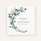 Eucalyptus Botanical Personalized Weddenschap Notitieboek (Voorkant)