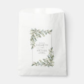 Eucalyptus Botanical Sage Green Wedding Bedankzakje (Voorkant)