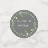 Eucalyptus Botanical Sage Green Wedding Confetti (Kleine voorkant)