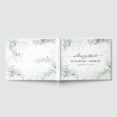 Eucalyptus Botanical Sage Green Wedding Gastenboek (Volledig)