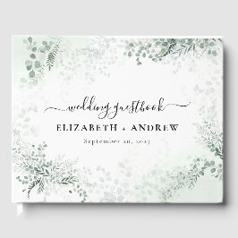 Eucalyptus Botanical Sage Green Wedding Gastenboek