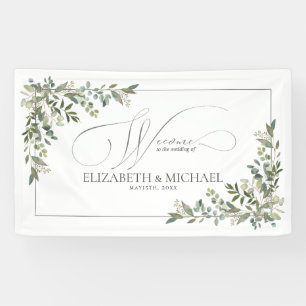 Eucalyptus Botanical Sage Green Wedding Spandoek