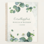 Eucalyptus Botanical Script Greenery Wedding Planner (Voorkant)