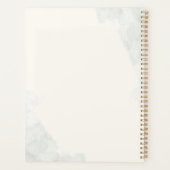 Eucalyptus Botanical Script Greenery Wedding Planner (Achterkant)