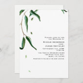 Eucalyptus Botanical verlaat rustieke Natuur bruil Kaart (Voorkant / Achterkant)