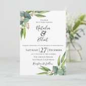 Eucalyptus Botanical Weddenschap Kaart (Staand voorkant)