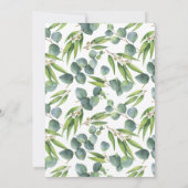 Eucalyptus Botanical Weddenschap Kaart (Achterkant)