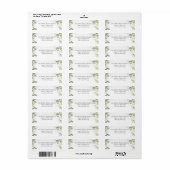 Eucalyptus Botanicals Groene Retouradres Etiket (Full Sheet)