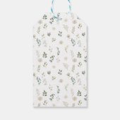 Eucalyptus Botanisch Baby shower Dank u Labels Cadeaulabel (Achterkant)