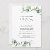 Eucalyptus Botanisch bij 80e verjaardag Eucalyptus Kaart (Voorkant)