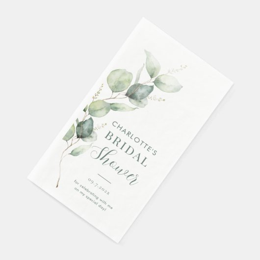 Eucalyptus Botanisch Bruidsfeest Servet (Hoek)