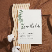 Eucalyptus botanisch Bruiloft elegant modern eenvo Save The Date