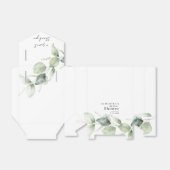 Eucalyptus Botanisch Bruiloftsfeest Bedankdoosjes (Uitgevouwen)