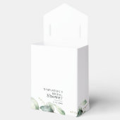 Eucalyptus Botanisch Bruiloftsfeest Bedankdoosjes (Geopend)