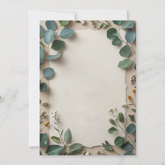 Eucalyptus Botanisch Frame Kaart (Achterkant)