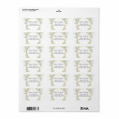 Eucalyptus Botanisch Gold Lijst Etiket (Full Sheet)