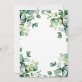 Eucalyptus Botanisch groen 2e verjaardag Kaart (Achterkant)