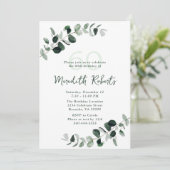 Eucalyptus Botanisch groen 60e verjaardag Kaart (Staand voorkant)