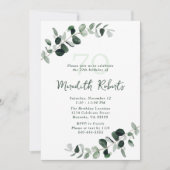 Eucalyptus Botanisch groen 70e verjaardag Kaart (Voorkant)